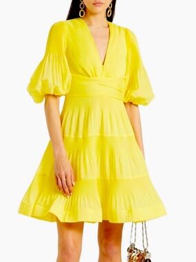 zimmermann edie drop waist short dress Zimmermann Edie Drop Waist Mini Dress Multi Size 0 / Size AU 8